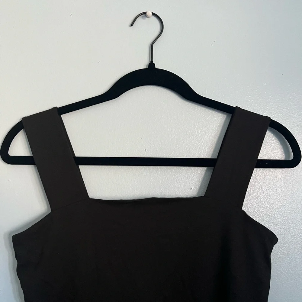 H&M Black square neck bodysuit